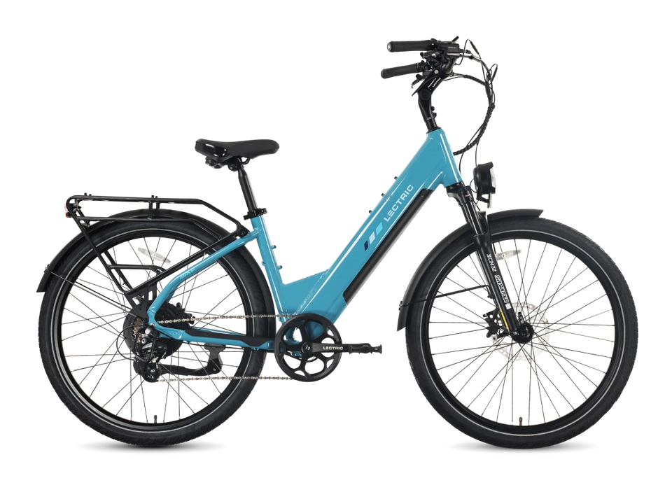 Lectric eBikes XPress2 Raindrop Blue Cruiser eBike