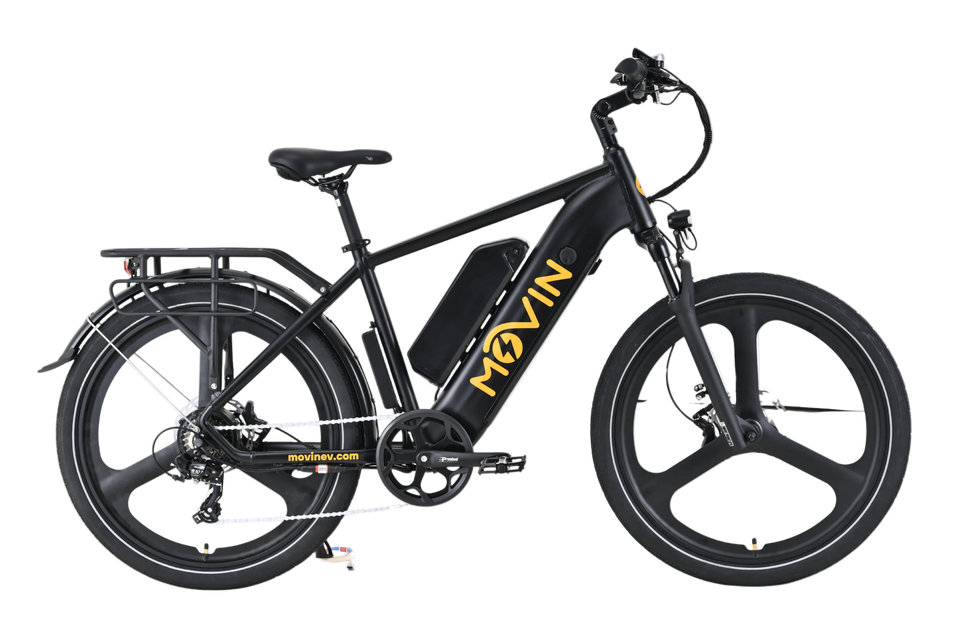Movin Movin' Tempo Max Electric Bike - Extended Range E-Bike, 32km/h Top Speed, 500W Motor, 100km Range, Long Distance